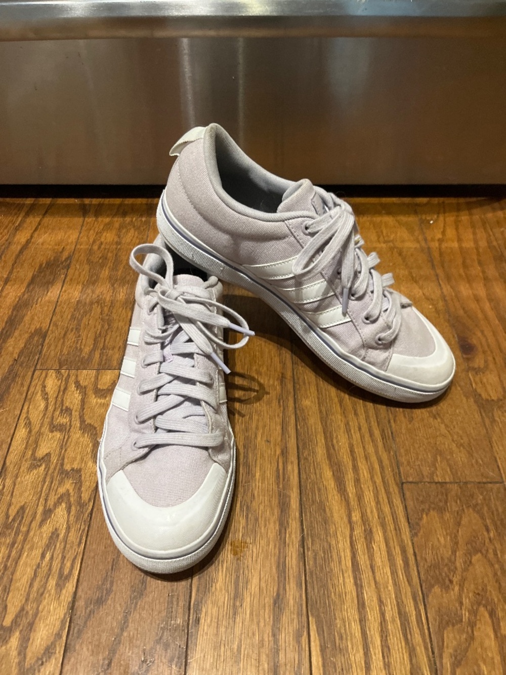 Women Adidas Lavender Sneakers, size 10